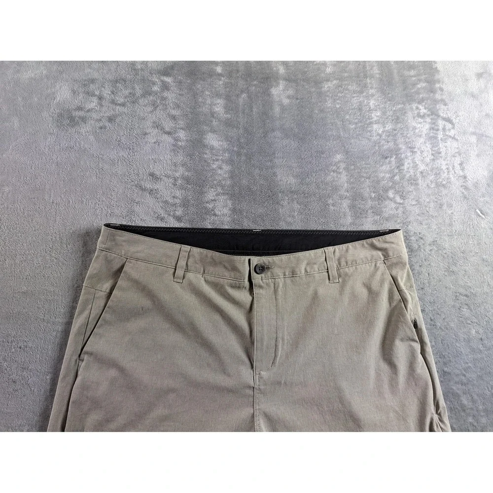 Vuori Aim Pants Men 38x30 Light Gray Stretch Slim Chino Trouser Performance V431